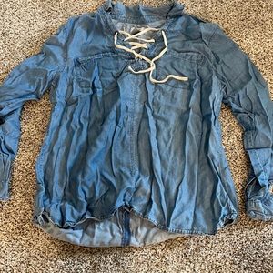 Jean looking material long sleeve